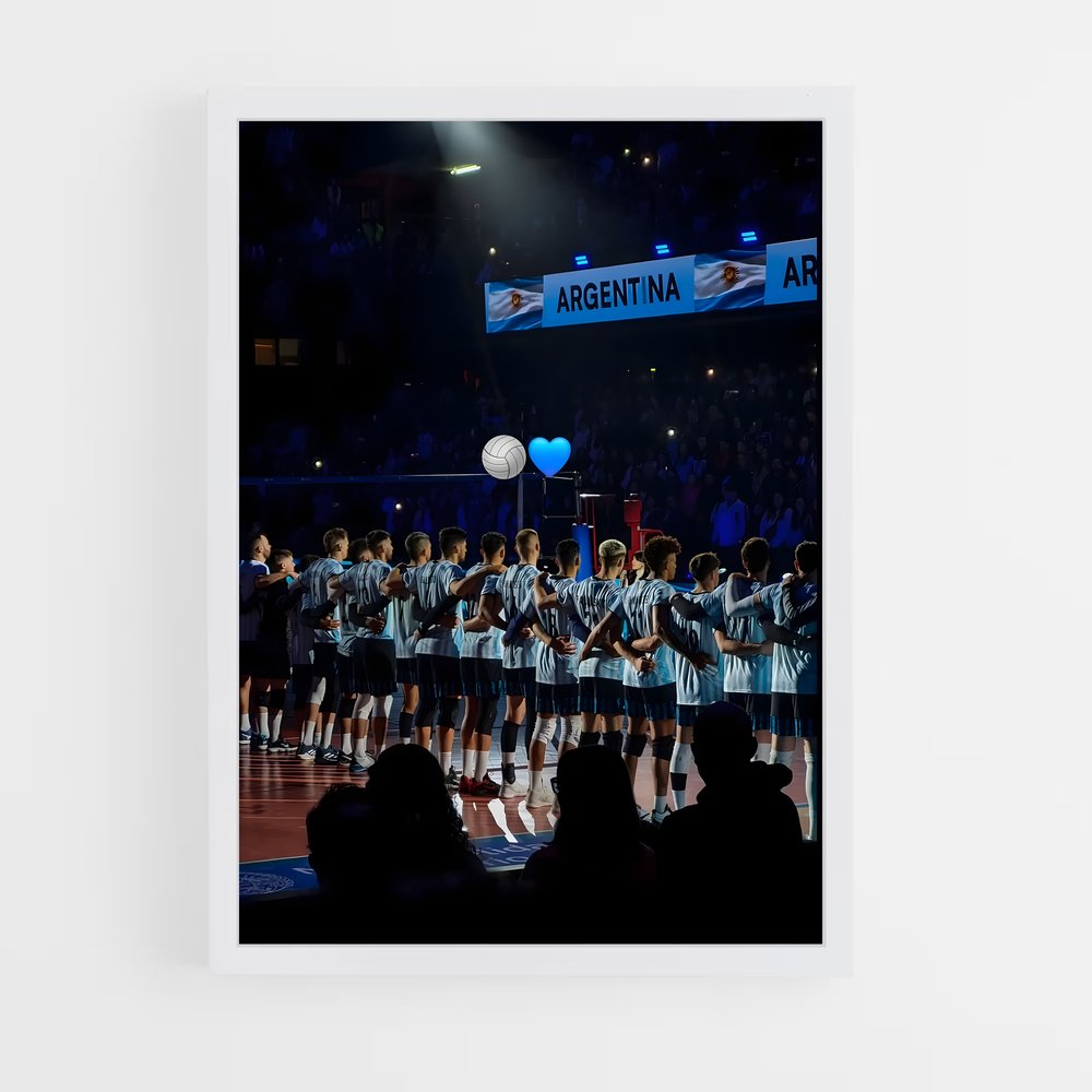 Poster Argentina National – affiche Volleyball (vue 3)